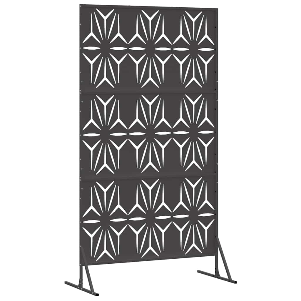 Privacyscherm Zwart 100 x 50 x 180 cm Staal