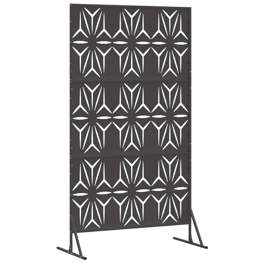 Privacyscherm Zwart 100 x 50 x 180 cm Staal