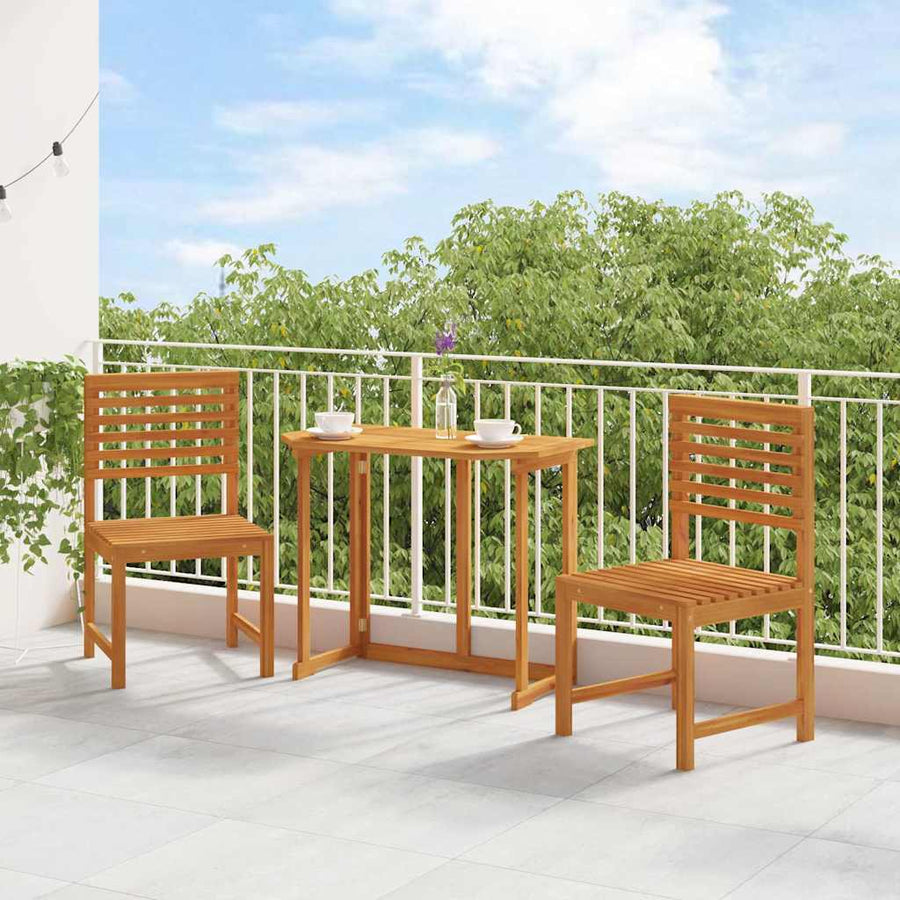 Tuinstoel 2 pcs Bruin 50 x 50 x 91cm Massief acaciahout