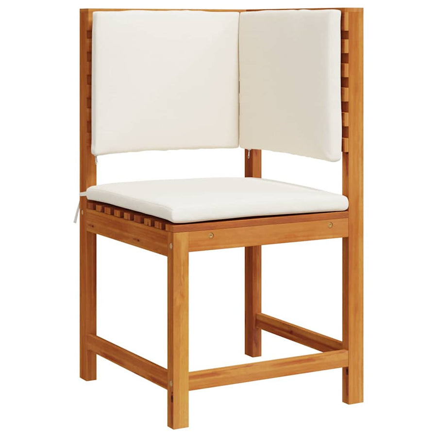 Tuinstoel met kussen Bruin 50 x 50 x 91cm Massief acaciahout