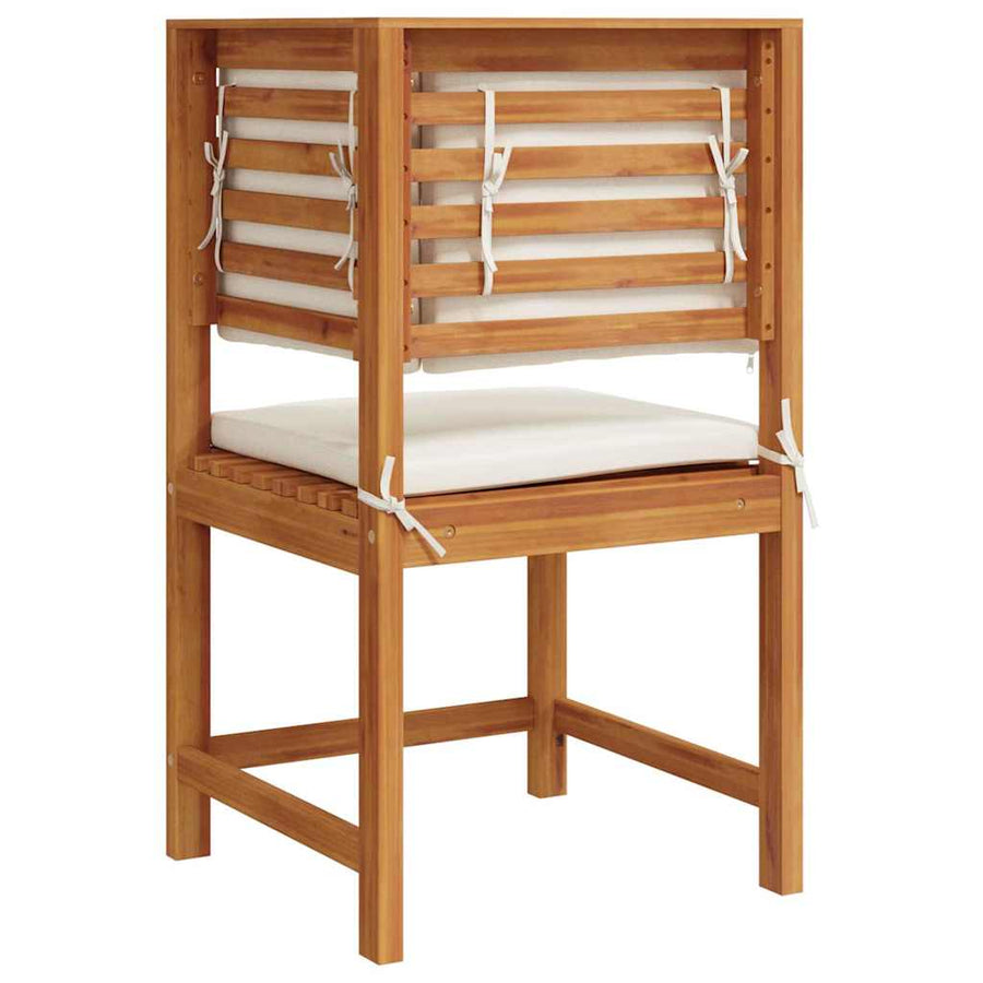 Tuinstoel met kussen Bruin 50 x 50 x 91cm Massief acaciahout