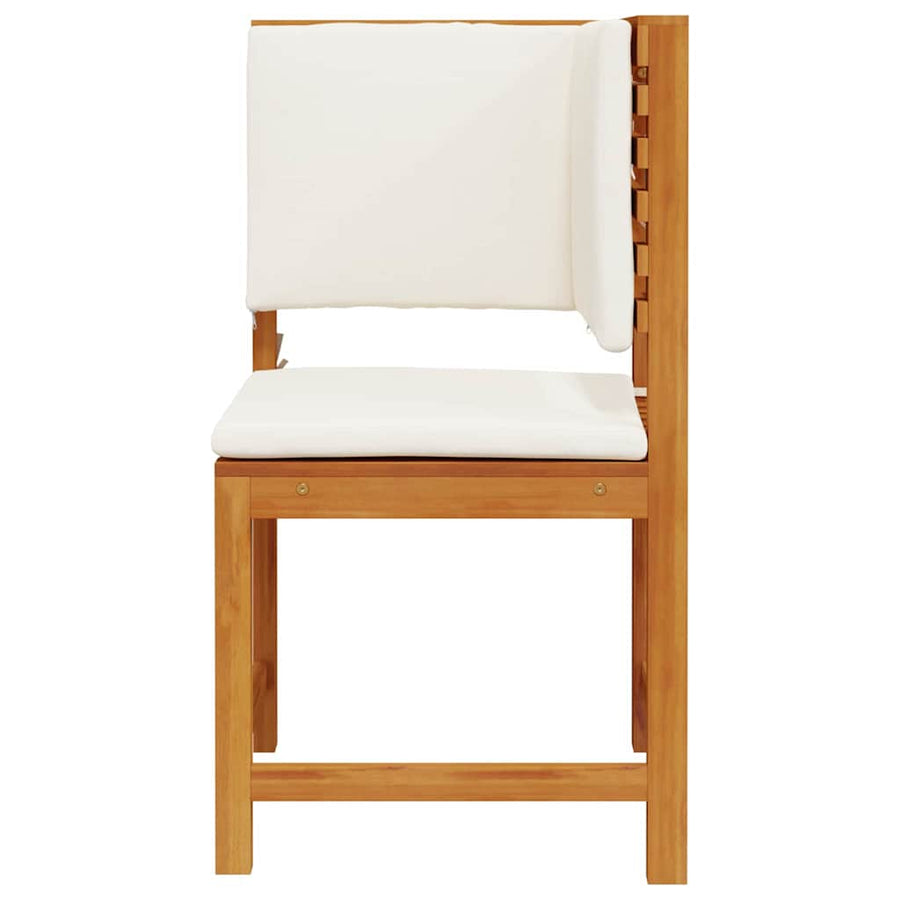 Tuinstoel met kussen Bruin 50 x 50 x 91cm Massief acaciahout