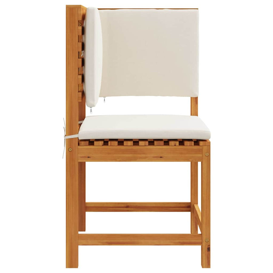 Tuinstoel met kussen Bruin 50 x 50 x 91cm Massief acaciahout
