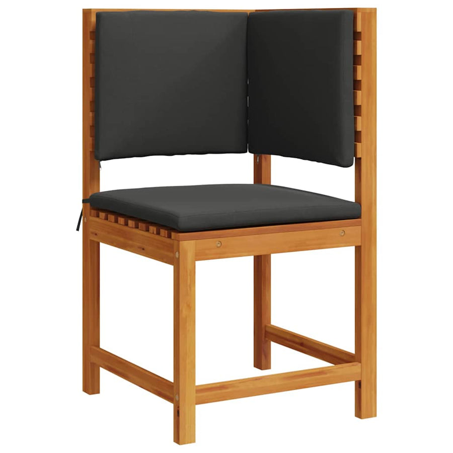 Tuinstoel met kussen Bruin 50 x 50 x 91cm Massief acaciahout