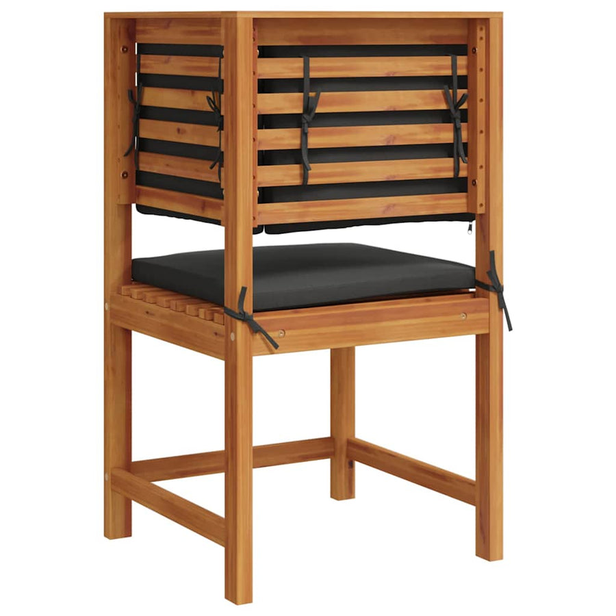 Tuinstoel met kussen Bruin 50 x 50 x 91cm Massief acaciahout