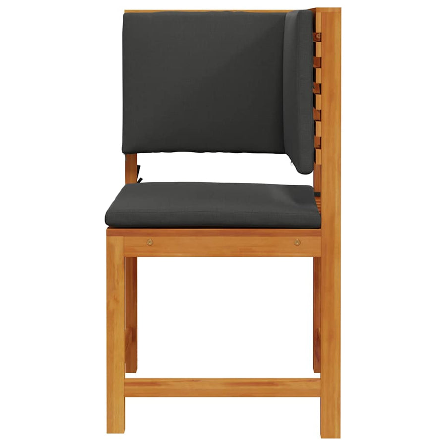 Tuinstoel met kussen Bruin 50 x 50 x 91cm Massief acaciahout