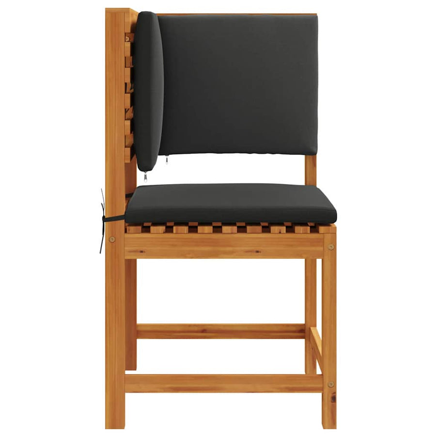 Tuinstoel met kussen Bruin 50 x 50 x 91cm Massief acaciahout