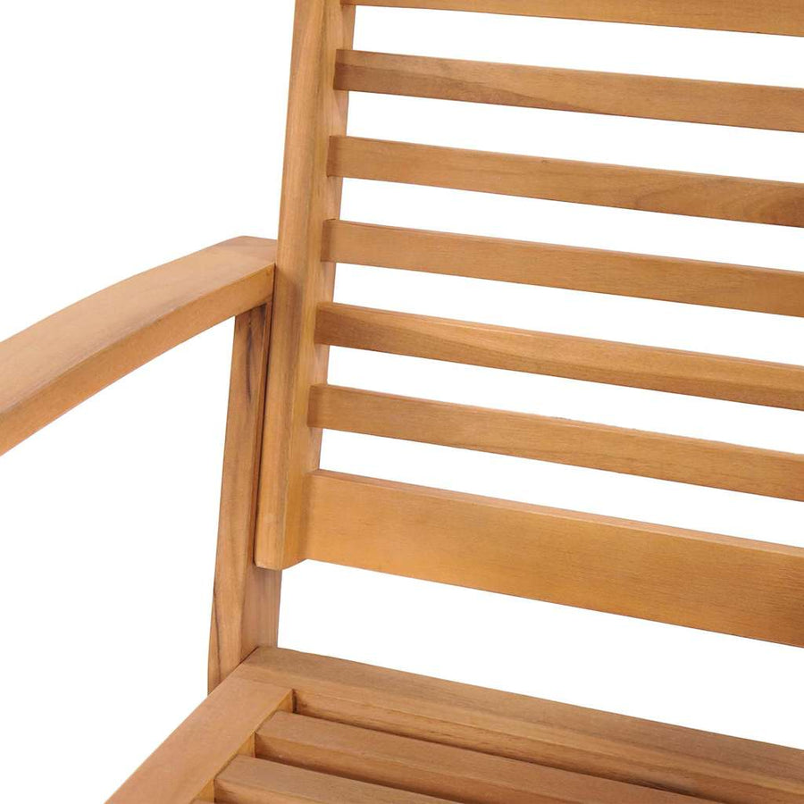 Tuinstoelen 2 pcs Bruin 60 x 65 x 76.5 cm Massief teakhout
