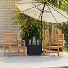 Chair 2 pcs Brown 65 x 60 x 76.5 cm Solid Teakwood