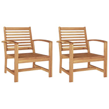 Tuinstoelen 2 pcs Bruin 60 x 65 x 76.5 cm Massief teakhout