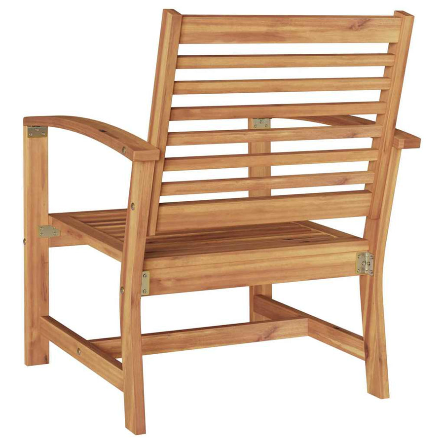 Tuinstoelen 2 pcs Bruin 60 x 65 x 76.5 cm Massief teakhout
