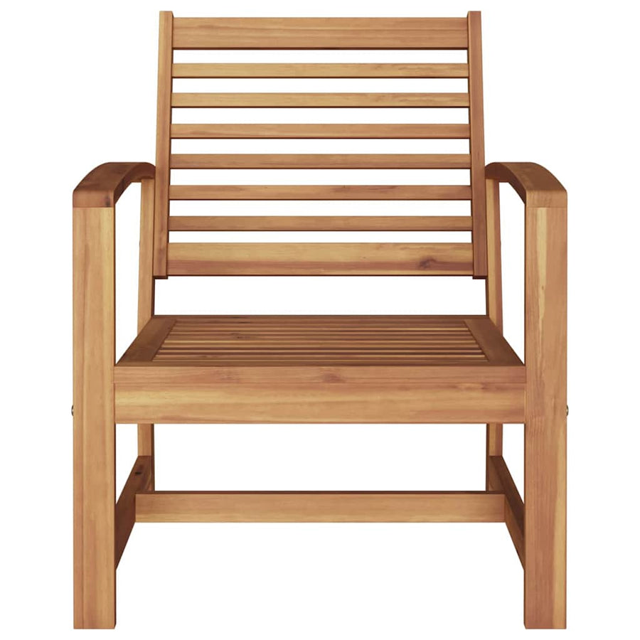 Tuinstoelen 2 pcs Bruin 60 x 65 x 76.5 cm Massief teakhout