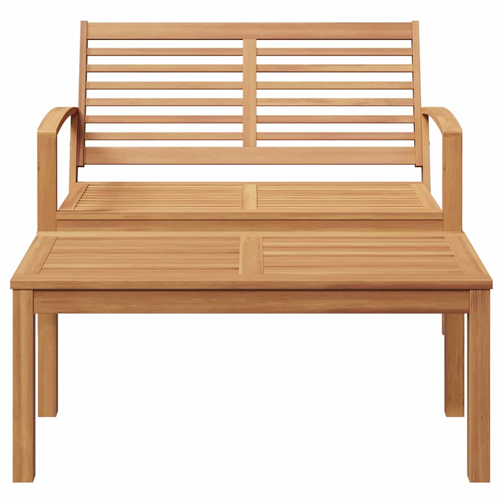 Tuin Sofa Set 2 pcs Bruin Massief teakhout