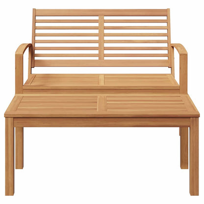 Tuin Sofa Set 2 pcs Bruin Massief teakhout