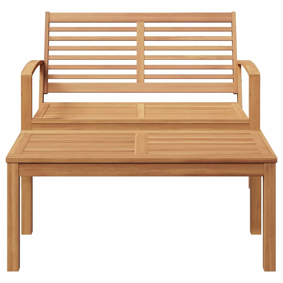 Tuin Sofa Set 2 pcs Bruin Massief teakhout