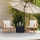 Chair 2 pcs Brown and Cream 65 x 60 x 76.5 cm Solid Teakwood