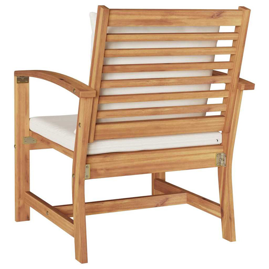 Tuinstoelen 2 pcs Bruin 60 x 65 x 76.5 cm Massief teakhout