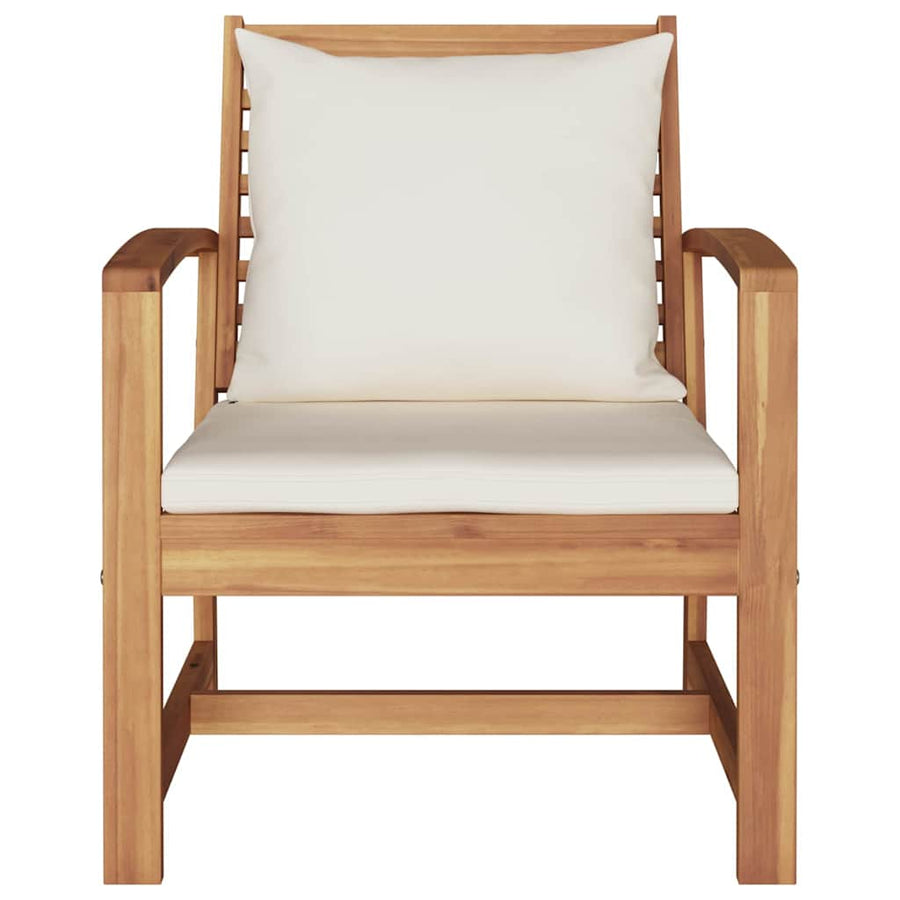 Tuinstoelen 2 pcs Bruin 60 x 65 x 76.5 cm Massief teakhout