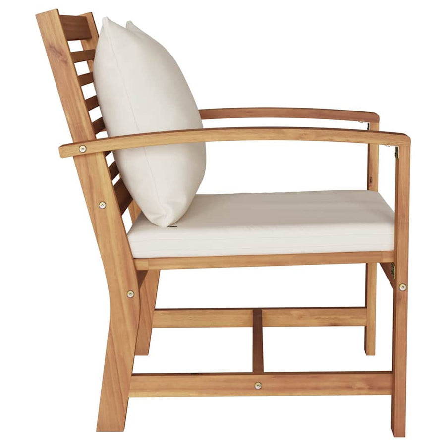 Tuinstoelen 2 pcs Bruin 60 x 65 x 76.5 cm Massief teakhout
