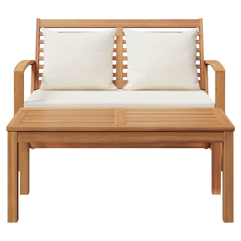 Tuin Sofa Set 2 pcs Bruin Massief teakhout