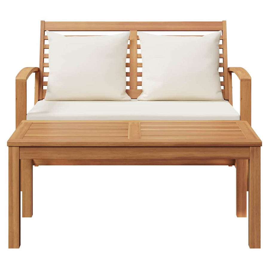 Tuin Sofa Set 2 pcs Bruin Massief teakhout
