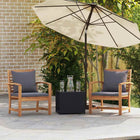 Chair with cushions 2 pcs Brown and Dark Grey 65 x 60 x 76.5 cm
