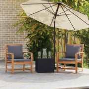 Tuinstoel massief teakhout bruin 65x60x76.5 cm 2 stuks