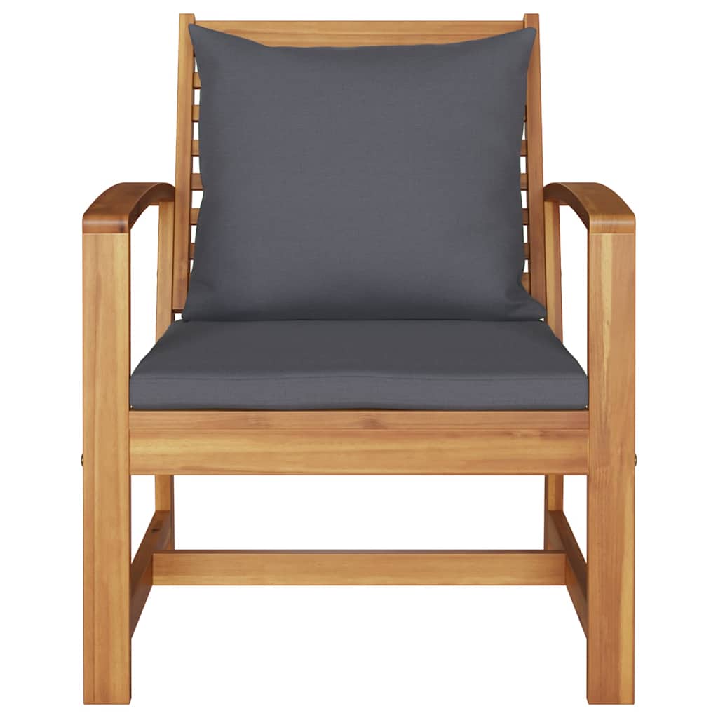 Tuinstoelen 2 pcs Bruin 60 x 65 x 76.5 cm Massief teakhout
