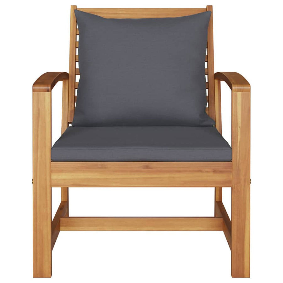 Tuinstoelen 2 pcs Bruin 60 x 65 x 76.5 cm Massief teakhout