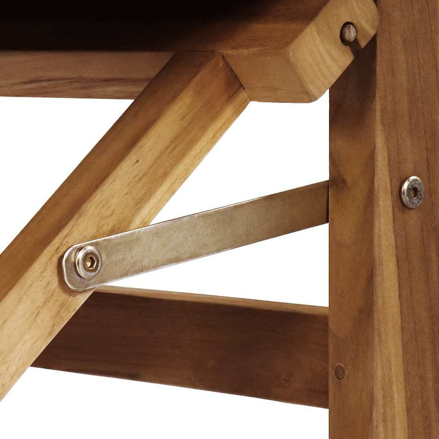 Vouwbare Regisseursstoel Grijs 56 x 54 x 87 cm Massief Teakhout