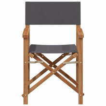 Vouwbare Regisseursstoel Grijs 56 x 54 x 87 cm Massief Teakhout