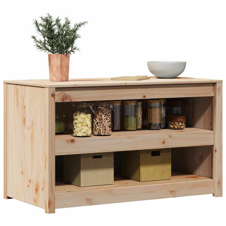 Keukenkast Bruin Eiken 106 x 55 x 64 cm Massief grenenhout