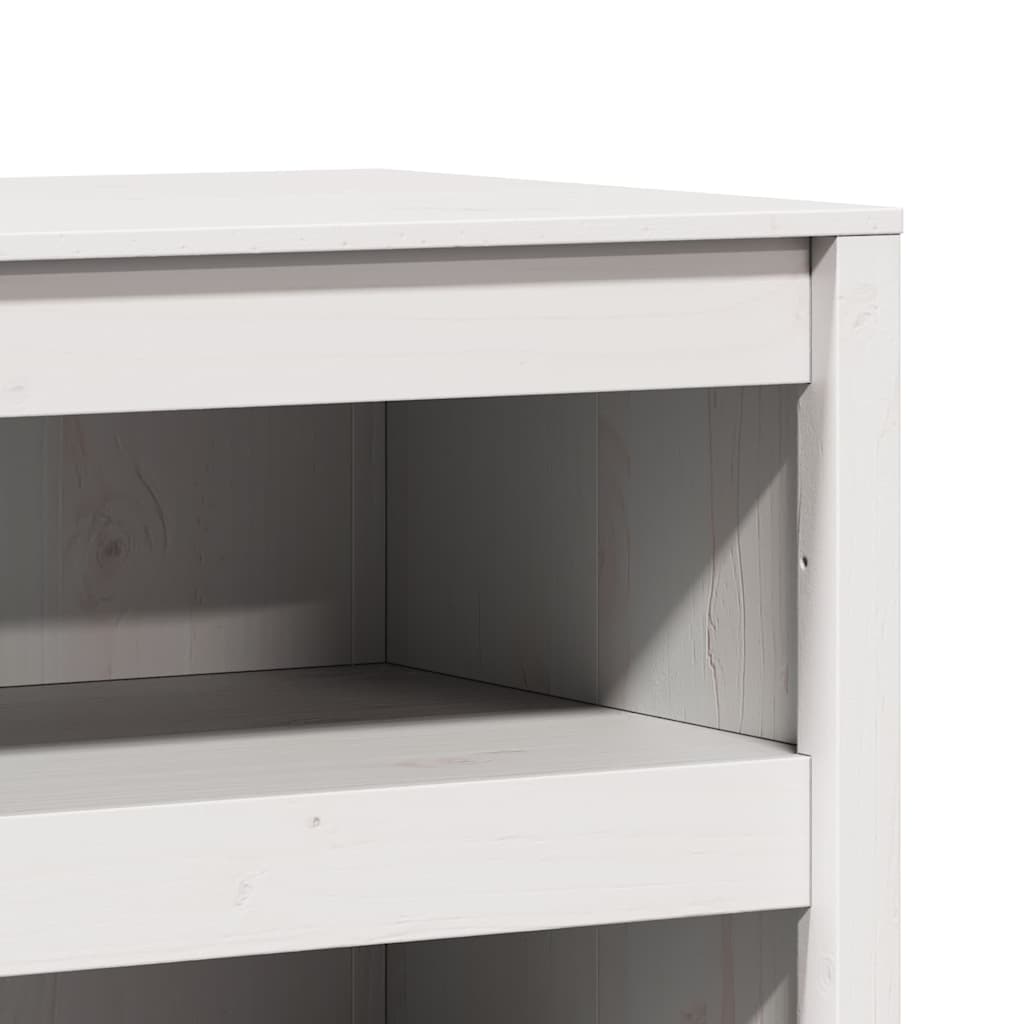 Keukenkast met plank Wit 106 x 55 x 64 cm Massief grenenhout