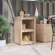 Keukenkast massief grenenhout 55x55x92 cm bruin