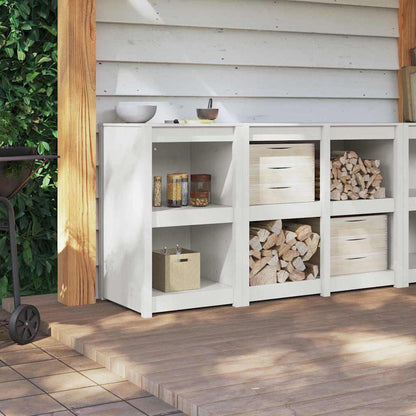 Keukenkast met plank Wit 55 x 55 x 92 cm Massief grenenhout