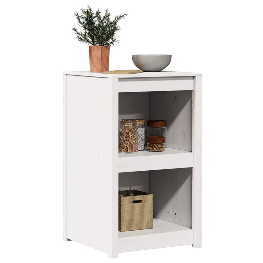 Keukenkast met plank Wit 55 x 55 x 92 cm Massief grenenhout