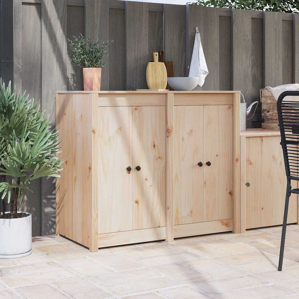 Keukendeur 2 pcs Crème 50 x 9 x 82 cm Massief grenenhout