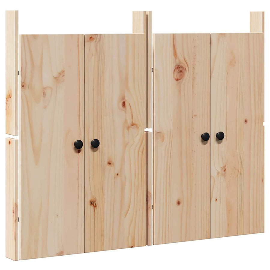 Keukendeur 2 pcs Crème 50 x 9 x 82 cm Massief grenenhout