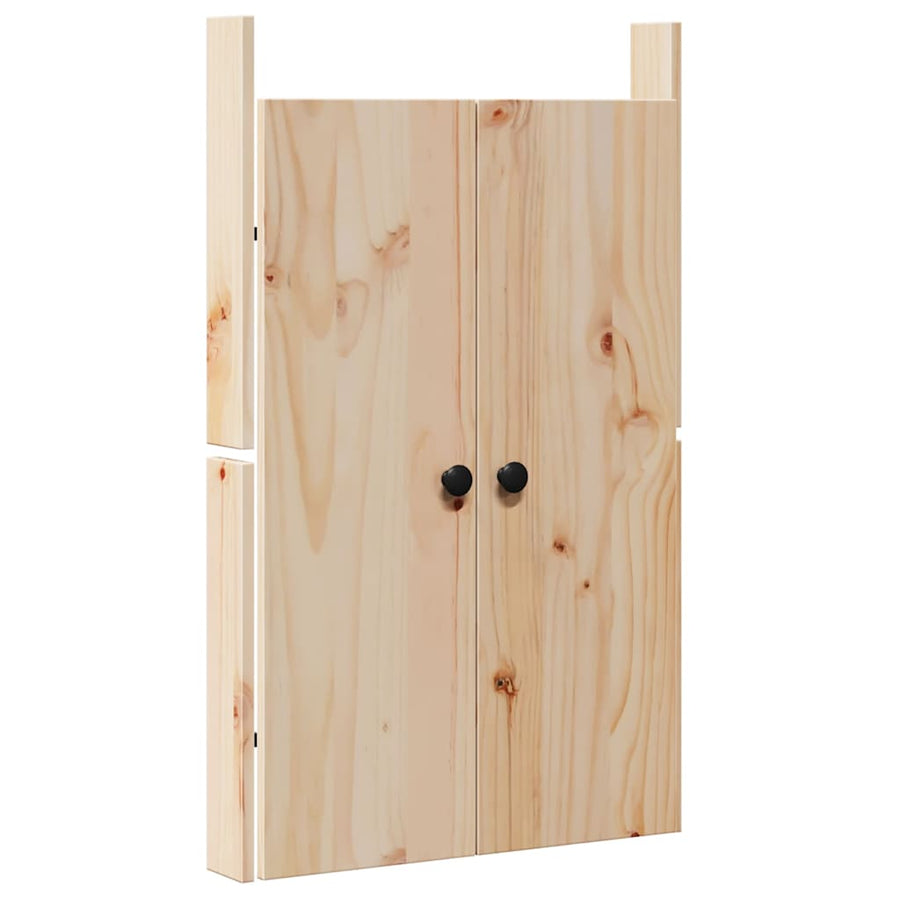 Keukendeur 2 pcs Crème 50 x 9 x 82 cm Massief grenenhout