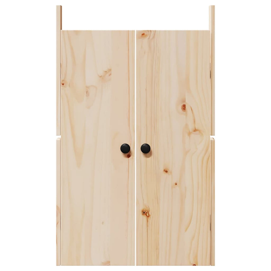 Keukendeur 2 pcs Crème 50 x 9 x 82 cm Massief grenenhout
