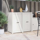 Kitchen Door 2 pcs White 50 x 9 x 82 cm Solid Pinewood