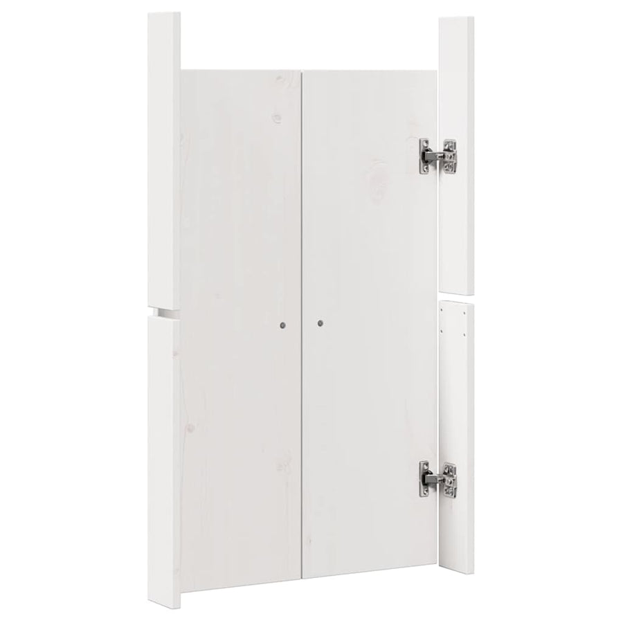 Keukendeur 2 pcs Wit 50 x 9 x 82 cm Massief grenenhout