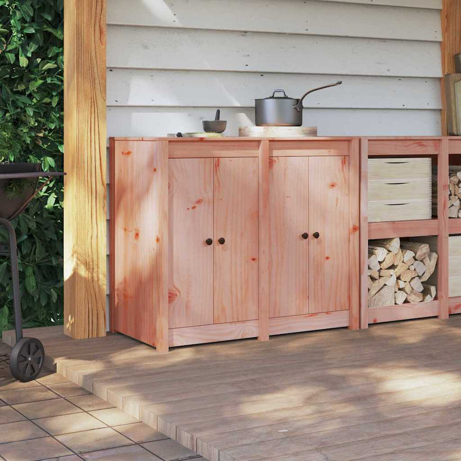 Keukendeur 2 pcs Bruin 50 x 9 x 82 cm massief douglas