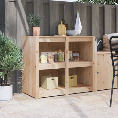 Keukenkast Bruin Eiken 106 x 55 x 92 cm Massief grenenhout