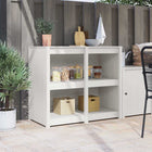 Kitchen Cabinet Warm White 106 x 55 x 92 cm Solid Pine Wood