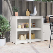 Keukenkast massief grenenhout 106x55x92 cm warmwit