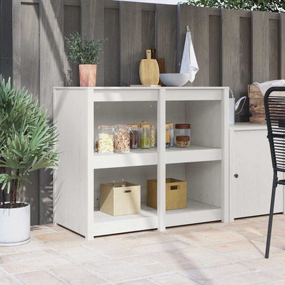 Keukenkast Warmwit 106 x 55 x 92 cm Massief grenenhout