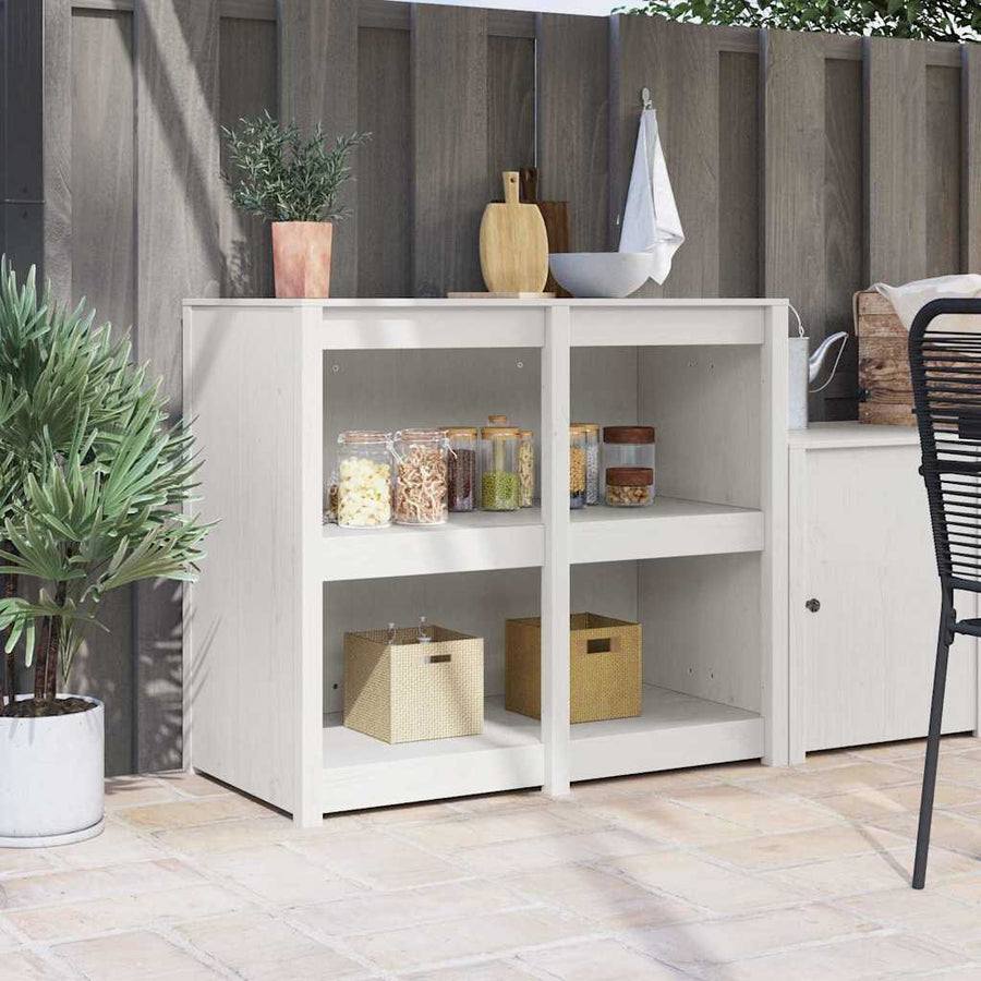 Keukenkast Warmwit 106 x 55 x 92 cm Massief grenenhout