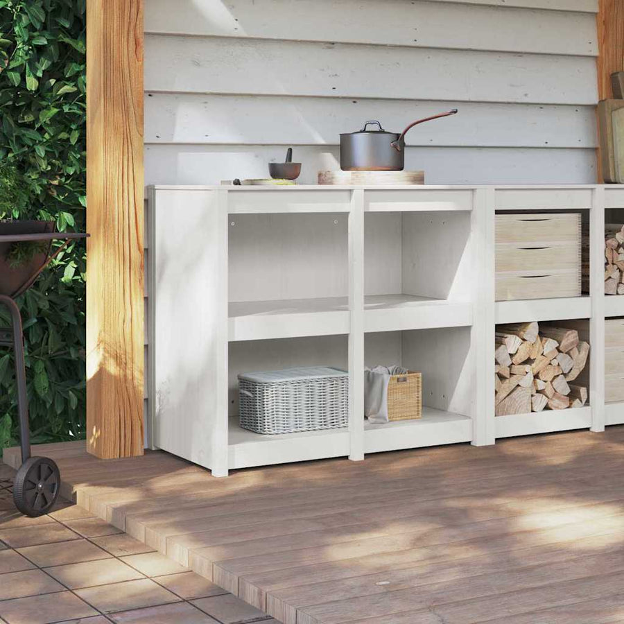 Keukenkast Warmwit 106 x 55 x 92 cm Massief grenenhout