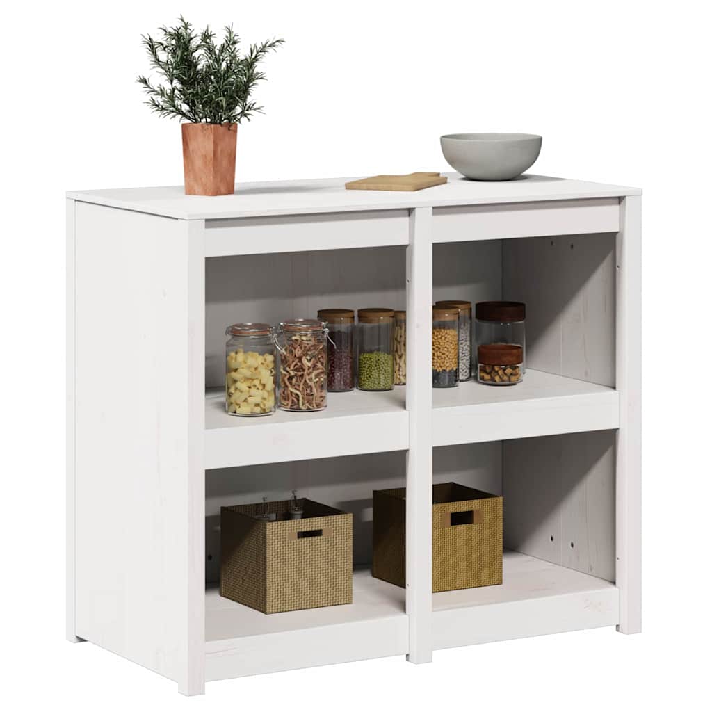 Keukenkast Warmwit 106 x 55 x 92 cm Massief grenenhout